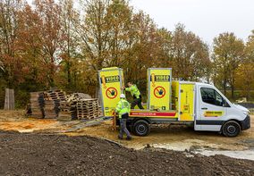 Einsatz im Baustoffhandel: Kameratürme bieten bedarfsorientierten Schutz 