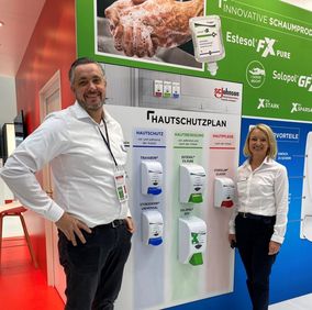 Hautschutz von SC Johnson auf der A+A in Düsseldorf