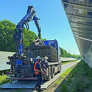 Belastbare Baustra&szlig;en  f&uuml;r Solarparks