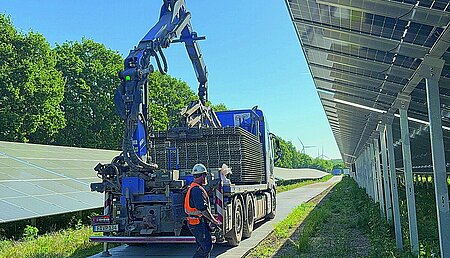 Belastbare Baustra&szlig;en  f&uuml;r Solarparks