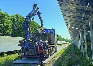Belastbare Baustra&szlig;en  f&uuml;r Solarparks