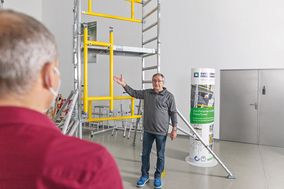 Günzburger Steigtechnik: Live-Vorführungen zur Steig- und Rettungstechnik