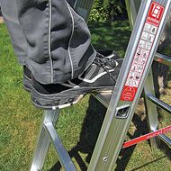 Trapezförmige Sprosse sorgt für mehr Sicherheit