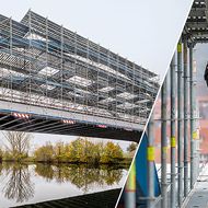 Im hohen Bogen über den Main