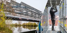 Im hohen Bogen über den Main