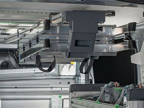 Leitern ergonomisch im Laderaum sichern