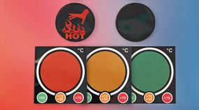 Visuelle Warnung vor hohen Temperaturen