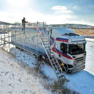 Fuhrparks in der kalten Jahreszeit