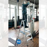 Steigtechnik mit besonderer Rutschhemmung