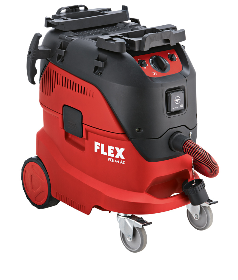 FLEX: Staub und Virenbelastung auf der Baustelle - Sicherheitssauger und Bauluftreiniger schützen die Gesundheit